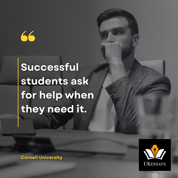 Successful students ask for help when they need it - Cornell University quote